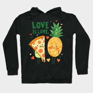 Love is Love: Hawaiian Pizza Dance Party Hoodie